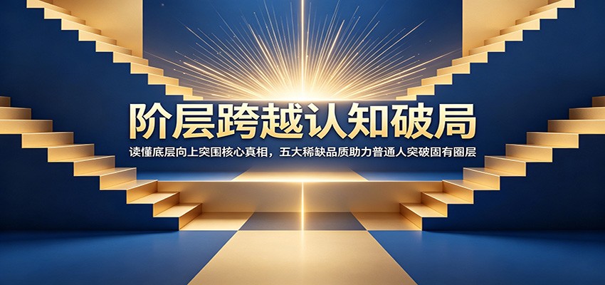 阶层跨越认知破局：读懂底层向上突围核心真相，五大稀缺品质助力普通人突破固有圈层-迦哆网创社