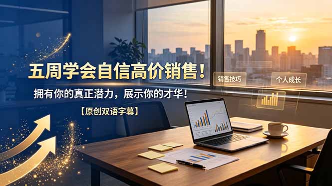 五周学会自信高价销售！拥有你的真正潜力，展示你的才华！【原创双语字幕】-迦哆网创社