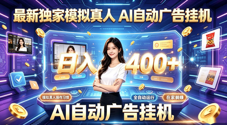 最新独家模拟真人，AI自动挂号挂G，日入400+，全程全自动运行，无需人工【揭秘】-迦哆网创社