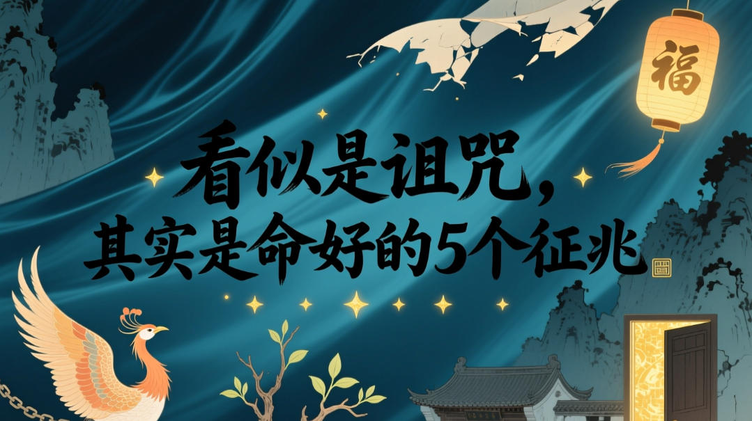 付费文章：看似是诅咒，其实是命好的5个征兆-迦哆网创社