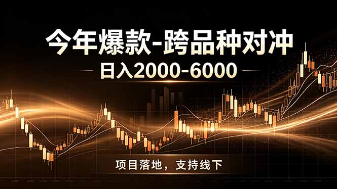 全新跨品种对冲模式上线！日稳定盈利 2000-6000，合规长久可批量放大-迦哆网创社