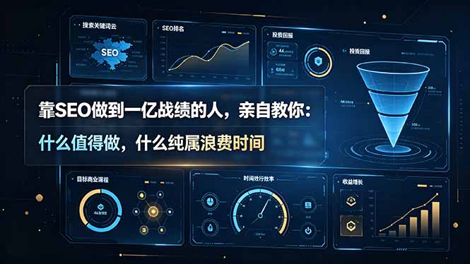 靠SEO做到一亿战绩的人,亲自教你:什么值得做,什么纯属浪费时间【原创双语字幕】-迦哆网创社