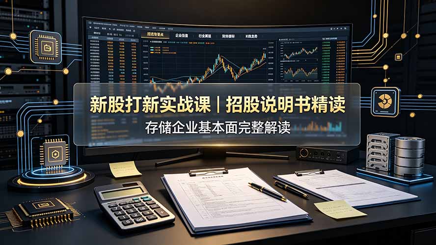 付费文章:新股打新实战课|招股说明书精读,存储企业基本面完整解读-迦哆网创社