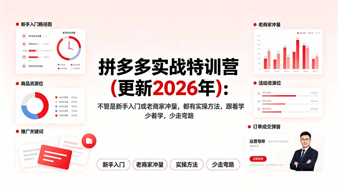 拼多多实战特训营(更新2026年-迦哆网创社