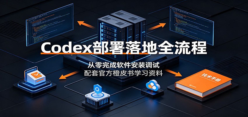 Codex部署落地全流程：从零完成软件安装调试，配套官方橙皮书学习资料-迦哆网创社