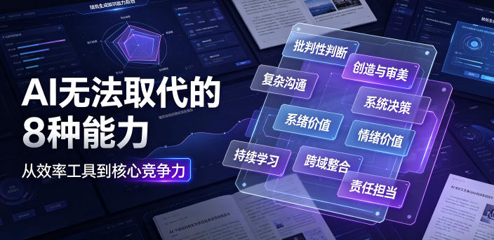 付费文章：AI无法取代的8种能力-迦哆网创社