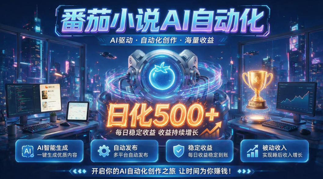 小白可做番茄AI,居家轻创业,每日稳赚500➕,普通人低门槛轻松线上增收【揭秘】-迦哆网创社
