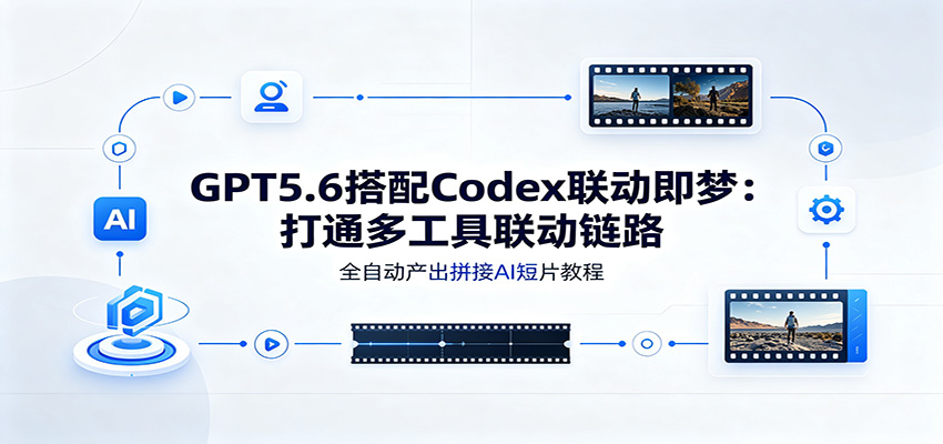 GPT5.6搭配Codex联动即梦：打通多工具联动链路，全自动产出拼接AI短片教程-迦哆网创社