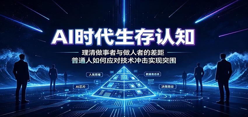 AI时代生存认知:理清做事者与做人者的差距,普通人如何应对技术冲击实现突围-迦哆网创社