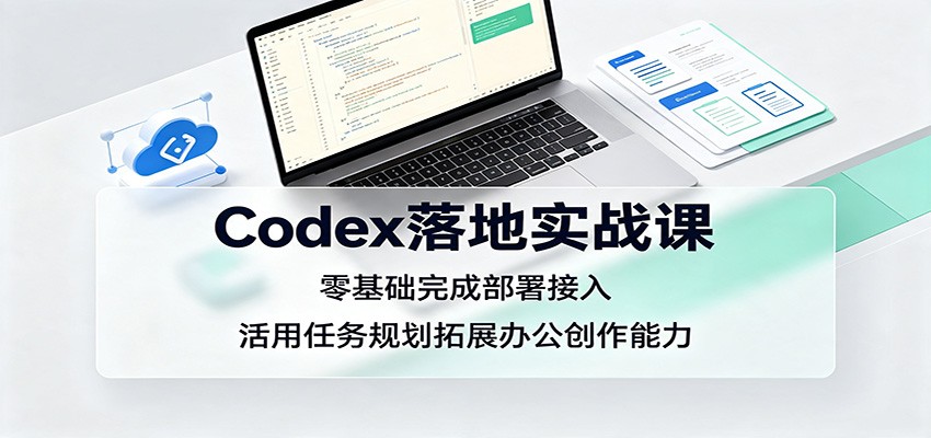 Codex落地实战课:零基础完成部署接入,活用任务规划拓展办公创作能力-迦哆网创社