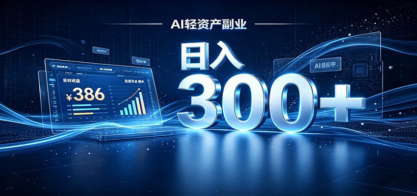 2026 AI轻资产风口，Token中转站小白可入局，日入300+-迦哆网创社