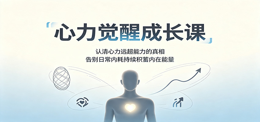 心力觉醒成长课:认清心力远超能力的真相,告别日常内耗持续积蓄内在能量-迦哆网创社