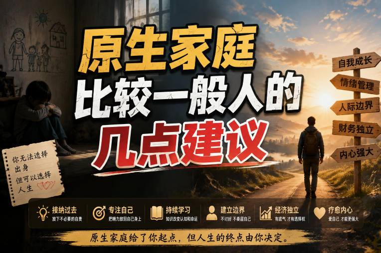 付费文章:给原生家庭比较一般人的几点建议-迦哆网创社