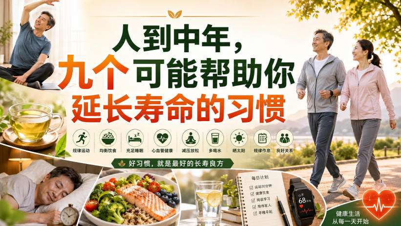 付费文章:人到中年,九个可能帮助你延长寿命的习惯-迦哆网创社