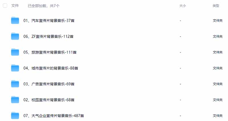 图片[3]-某宝付费购买，常用6G音效合集！970+首宣传片背景音乐，无版权可商用大气素材，分类清晰，高质量内容-迦哆网创社