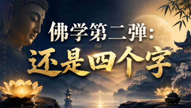 付费文章：佛学第二弹：还是四个字-迦哆网创社