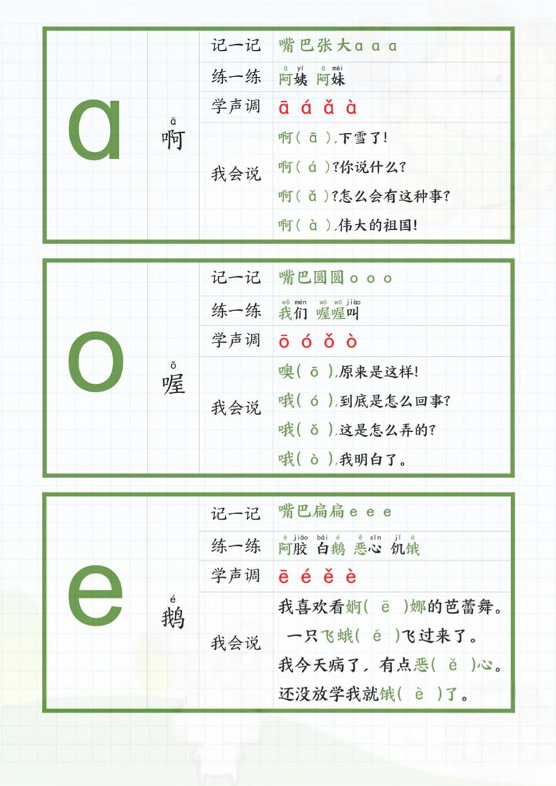 新一年级上册语文拼音贴汇总-迦哆网创社