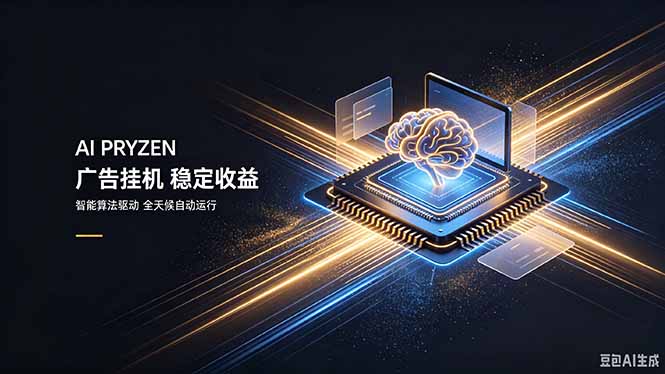 AI Pryzen 广告挂机|24小时自动跑,日入300-500,新手零门槛-迦哆网创社