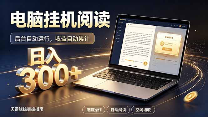 看小说也有收益？自动化流程，轻松日入300+-迦哆网创社