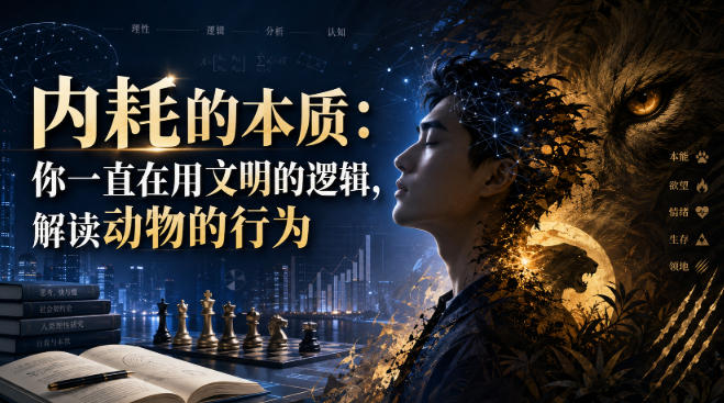 付费文章：内耗的本质：你一直在用文明的逻辑，解读动物的行为-迦哆网创社