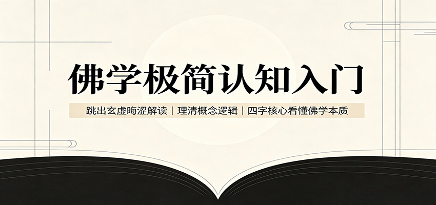 佛学极简认知入门：跳出玄虚晦涩解读，理清概念逻辑，四字核心看懂佛学本质-迦哆网创社
