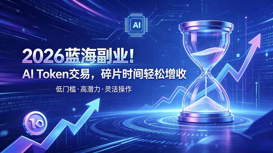 AI Token算力赛道!普通人可入局的数字副业-迦哆网创社