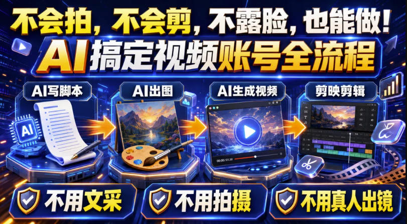 AI短视频起号实战项目，用AI做视频起号，45天涨粉12W，一条广告8.5k，广告接到手软，引流、变现两不误！-迦哆网创社