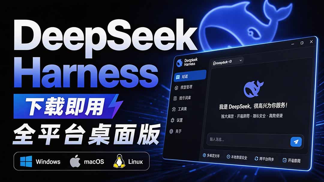 Github上近20万 Stars ，Harness 现在可以双击运行使用了， Harness 全平台桌面版 DSH Desktop-迦哆网创社