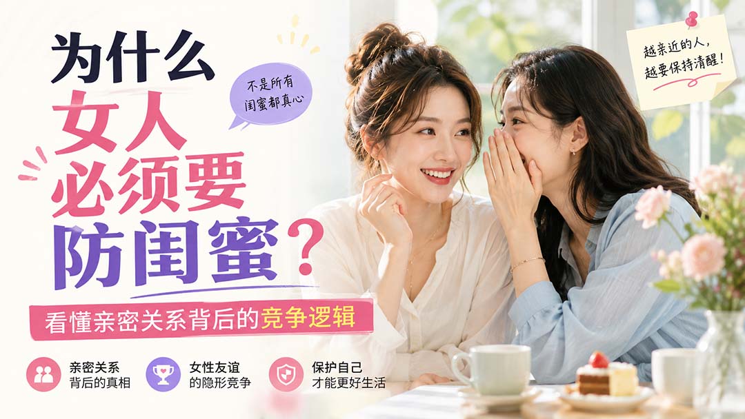 付费文章:为什么女人必须要防闺蜜?看懂亲密关系背后的竞争逻辑-迦哆网创社