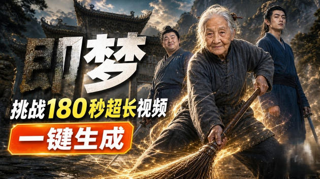 即梦挑战180秒超长视频!一键生成3分钟电影?完整制作流程详细分享!-迦哆网创社