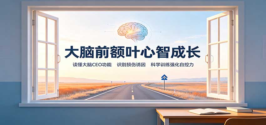 大脑前额叶心智成长：读懂大脑CEO功能，识别损伤诱因，科学训练强化自控力-迦哆网创社