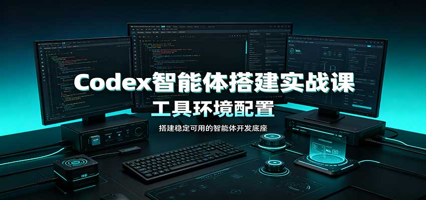 Codex智能体搭建实战课：工具环境配置，自定义技能开发，多业务自动化教学-迦哆网创社