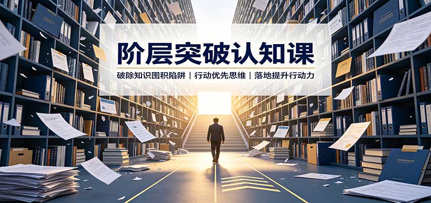 阶层突破认知课：破除知识囤积陷阱，行动优先思维，落地提升行动力-迦哆网创社