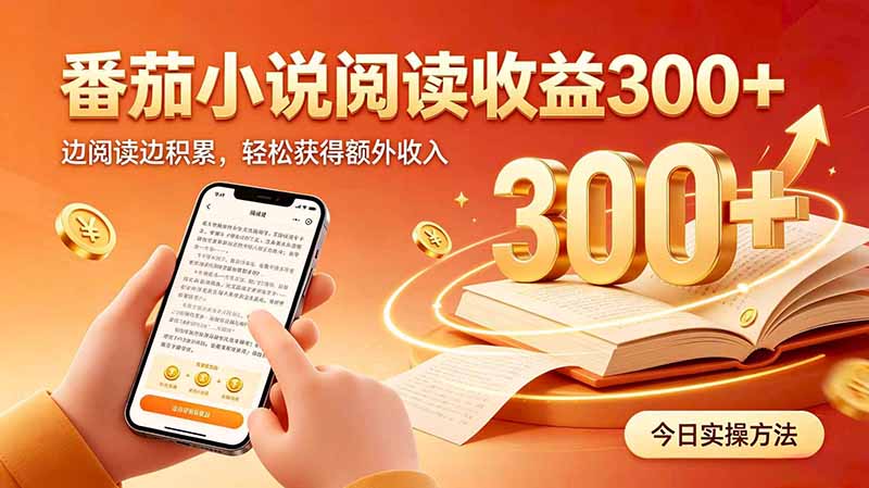 全自动番茄挂机玩法,日入300+边阅读边积累,轻松获得额外收入-迦哆网创社