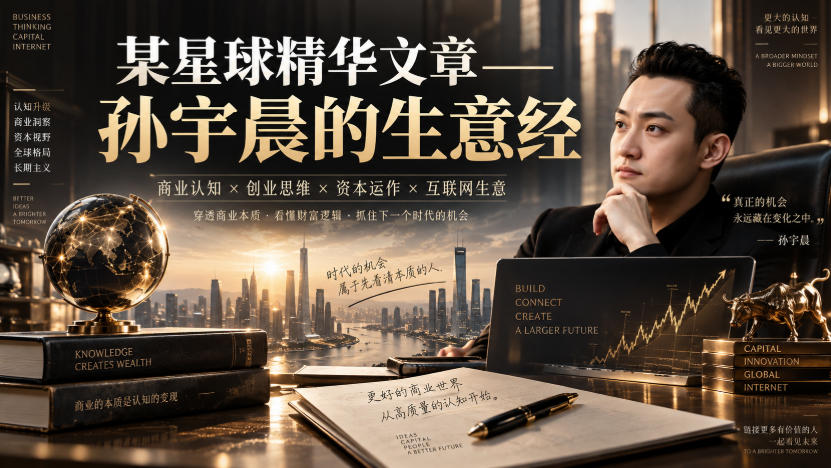 某星球精华文章——孙宇晨的生意经-迦哆网创社