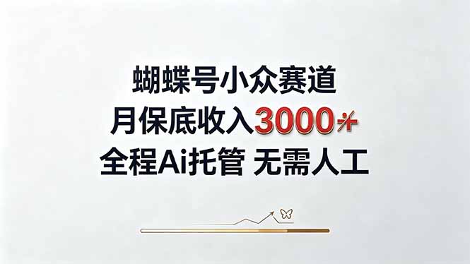 视频号小众领域，月收入3000+， 全程Ai托管操作  新人2天学会！-迦哆网创社