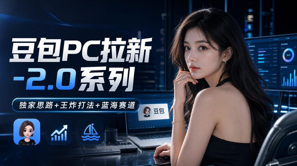 豆包PC拉新2.0系列-独家思路+王炸打法+蓝海赛道-迦哆网创社