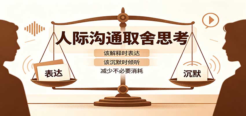 人际沟通取舍思考：分清解释与沉默边界，拿捏职场生活沟通分寸减少情绪内耗-迦哆网创社