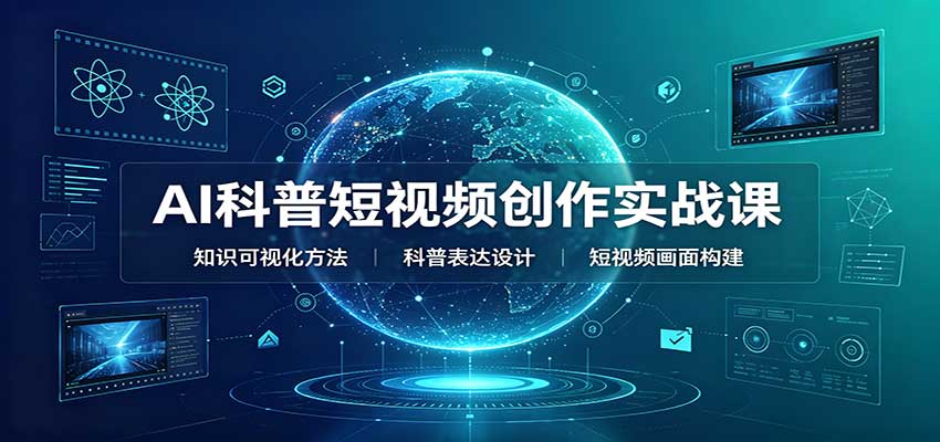 AI科普短视频创作实战课：配套要点文档，文案与视频提示词模板教学-迦哆网创社
