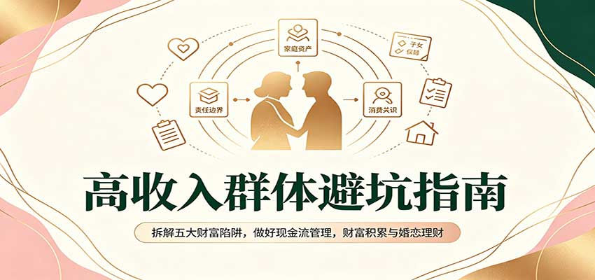 高收入群体避坑指南:拆解五大财富陷阱,做好现金流管理,财富积累与婚恋理财-迦哆网创社