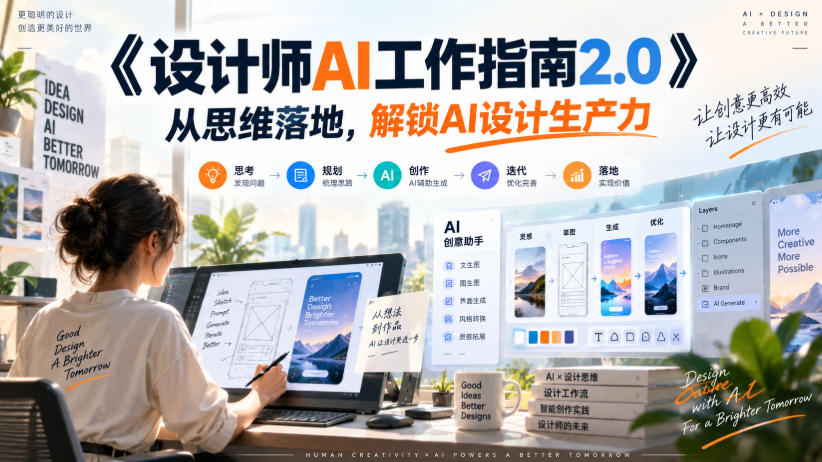 《设计师AI工作指南2.0》从思维落地-无水印,解锁AI设计生产力-迦哆网创社