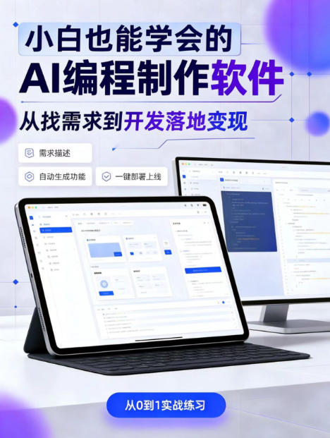 手把手教会你ai编程制作软件到变现全路径,零基础小白轻松上手,从找需求到开发落地变现【揭秘】-迦哆网创社