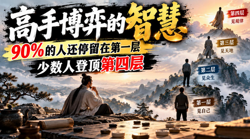 付费文章：高手博弈的智慧，90%的人还停留在第一层，少数人登顶第四层-迦哆网创社