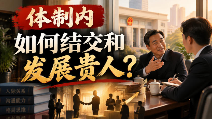 某公众号付费文章:体制内,如何结交和发展贵人?
