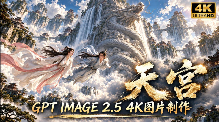 GPT Image 2.5实测！4K到底多清楚？皮肤、手指、修图与天宫场景全面测试-迦哆网创社