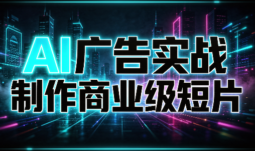 AI广告实战制作商业级短片-迦哆网创社