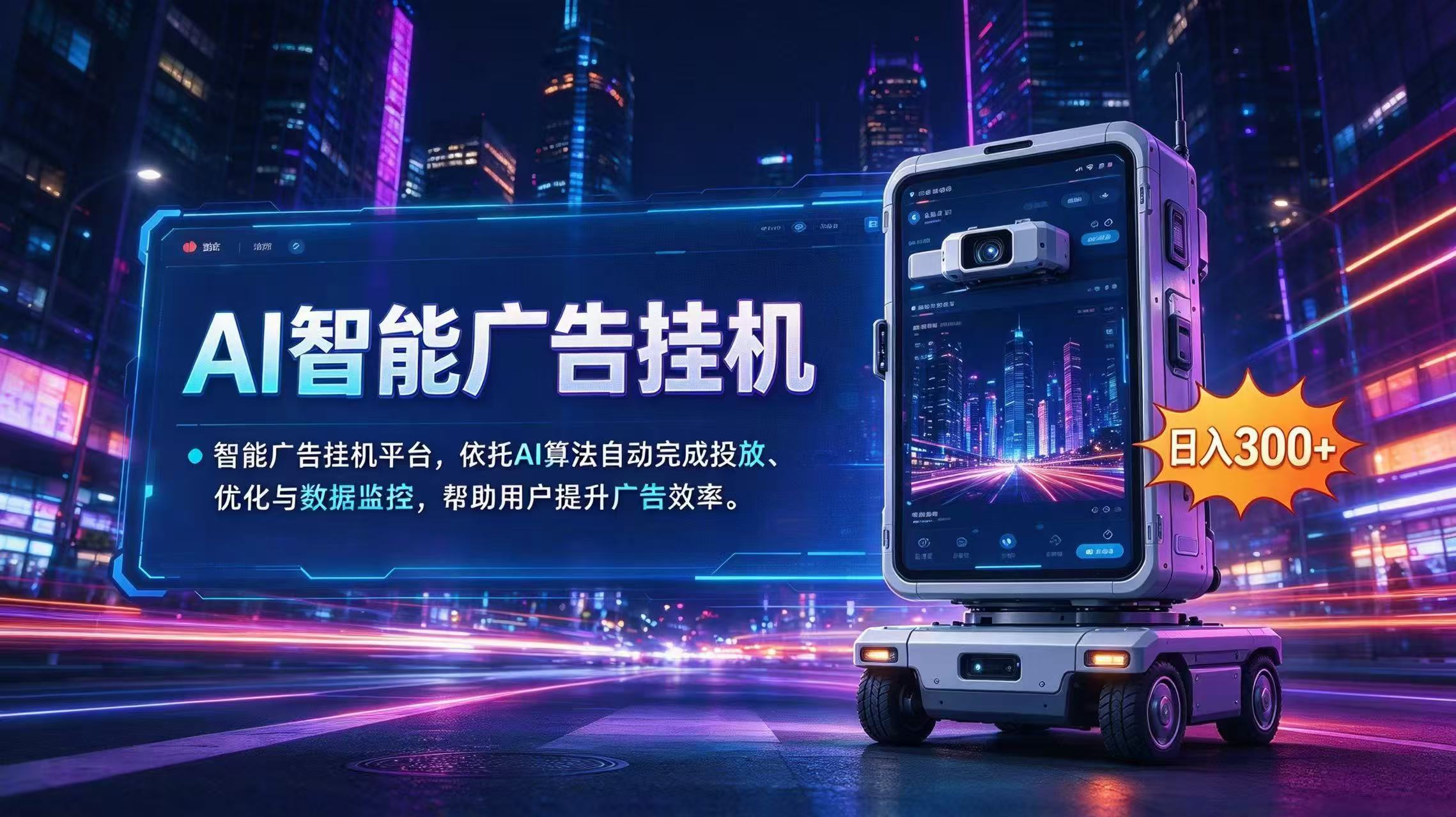 AI 智能广告挂机｜AI 自动运行，轻松托管广告任务-迦哆网创社