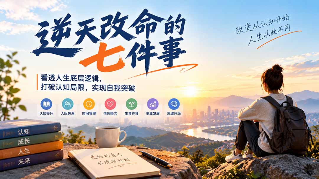 付费文章:逆天改命的七件事,看透人生底层逻辑,打破认知局限,实现自我突破-迦哆网创社