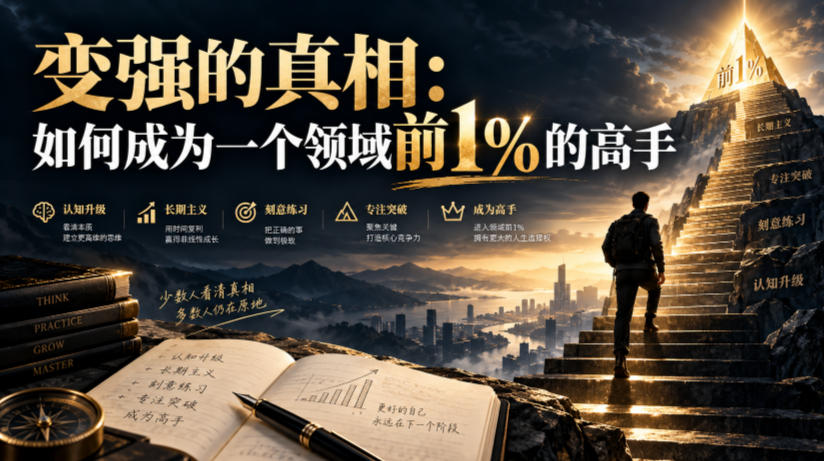 付费文章：变强的真相：如何成为一个领域前1%的高手-迦哆网创社