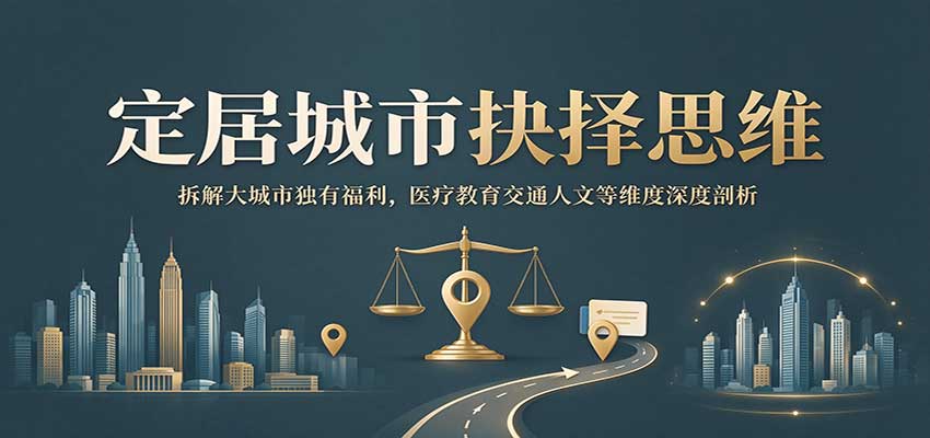 定居城市抉择思维:拆解大城市独有福利,医疗教育交通人文等维度深度剖析-迦哆网创社